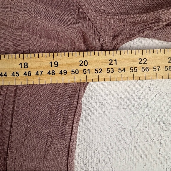 Indigo Soul Lavender and Cream Boho Tunic Shirt or Dress W/ Fringe XL - Picture 9 of 9